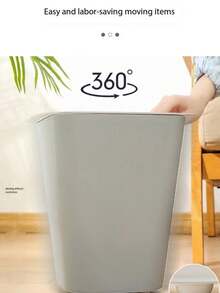 4 件裝家用移動底座黏性滾輪,無需鑽孔,適合垃圾桶 - 白色 - 查看 2