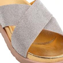 Women Flat Sandals - 金色 - 查看 2