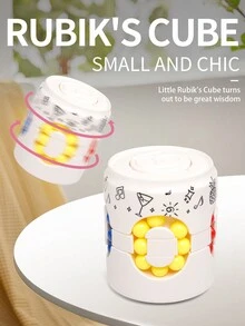 罐狀拼圖魔方&珠子智能減壓增強集中力,具有軸承滾球的辦公室或學習用具,創意且有趣的禮物 - 白色 - 查看 1