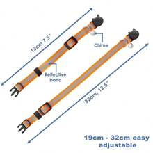 10pcs Random Reflective Breakaway Cat Collar With Bell And Round Ears