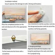 1pc/Flower Digital Oil Painting DIY Color Filling Living Room Decoration Hanging Painting Hand Filled Oil Color Painting - YF-563 In Full Bloom; 30*40cm - View 8