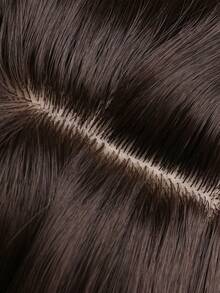 30 Inch Women's Synthetic Fiber Synthetic Hair Wig In Natural Deep Brown Water Wave Curls, Suitable For Daily Wear - Dark Brown - View 8