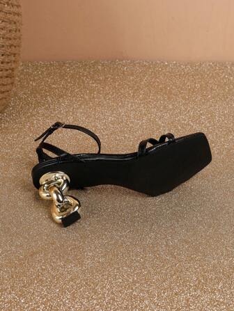 Fashionable And Elegant High Heel Women's Sandals With Unique Heels