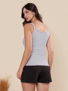 Women Tank Tops & Camis - 灰色 - 查看 4