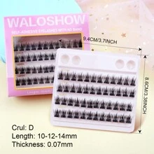 Tự dính Lông mi Cụm Lông mi D 0.07 Độ dày 10-14MM Một nạm Nối dài mi Không có keo Lông mi đơn  Tự Có thể tái sử dụng Keo dán Lông mi DIY at Nhà - D - Xem 11