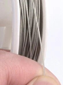 1pc Stainless Steel 304 Silver Beading Wire With 0.35mm Thickness, Great For Diy Jewelry Making Supplies Wholesale