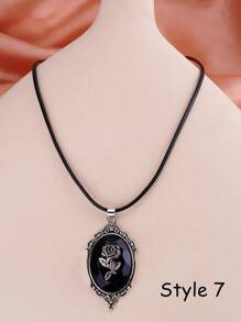 2入組哥德式朋克吊墜耳撐,巴洛克項鍊,玫瑰、鳥、貓、馬鞍耳段尺寸管道耳塞,外科鋼耳撐環扣耳環,女士男士禮物,姊妹禮物,朋友禮物 - 彩色 - 查看 10