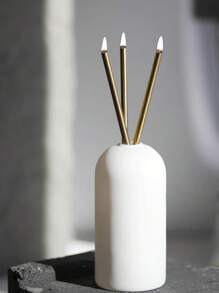 3入組燈芯,玻璃纖維油燈芯不鏽鋼燭臺,永恆的燈芯,吉祥的家居裝飾,新年送給朋友和家人的禮物 - 彩色 - 查看 5