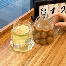 1 件 350 毫升葡萄形玻璃杯，适用于咖啡、牛奶、果汁，适合下午茶、摄影、节日礼物 - 無色 - 查看 9