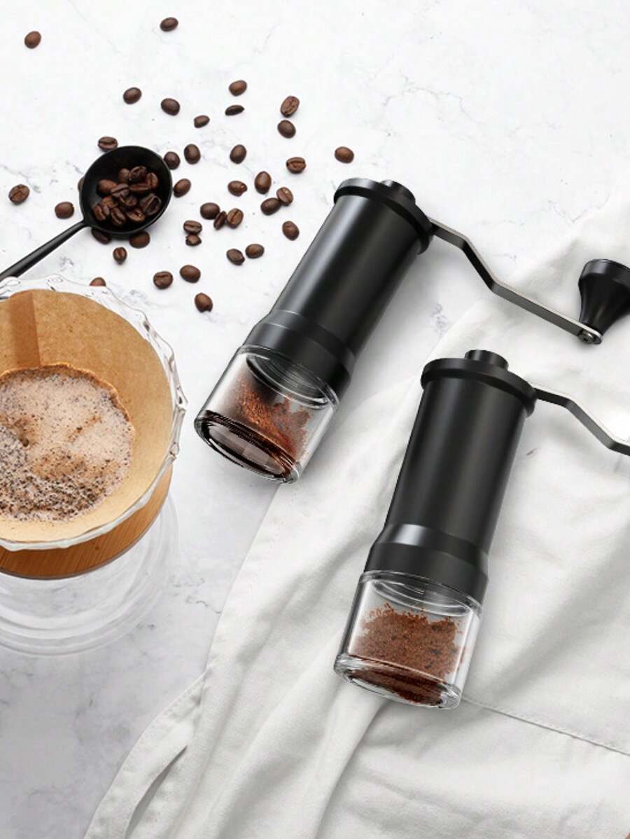 1pc Manual Coffee Grinder, Portable Hand Crank Coffee Bean Grinder