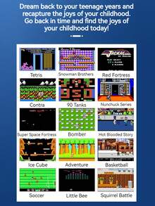 1pc Handheld Game Console, New 3 Inch Color Screen Rechargeable Game Player, Retro Classic 666 Old School Games, Two Players Interactive Gift - Blue Red - View 6