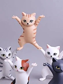 5 Lifting Cat Dancing Cat Hand Ornaments Animated Cat Fashion Toys Enchanting Cat Twist Cake Ornaments - Multicolor - View 4