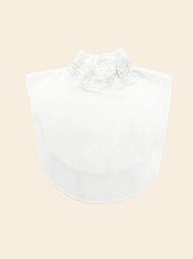 1pc/2pcs/5pcs Women's Elegant Lace Collar Soft Comfortable Fabric Mock Collar For Daily Wear And Fashionable Gift Accessories Women Valentine's Day - Black and White - View 12