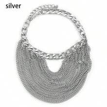 2pcs Metal Tassel Shoe Chains Hiphop Style Multi-Layered Geometric Metal Chain Bridal Leg Decoration - Multicolor - View 4