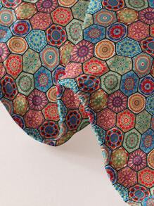 1pc Stylish Minimalist Style Printed Brushed Bed Cover Dustproof Cover Home Bedding - Multicolor - View 6
