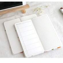Cuaderno de planificación semanal para bullet journaling, páginas con cuadrícula de horario diario, sencillo y de moda, entrega de color aleatorio - Multicolor - Ver 11