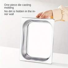 1 set, Contenitore riscaldante per buffet in acciaio inossidabile per hotel e ristoranti, divisibile in scomparti, adatto per fornello a combustibile, buffet, attività all'aperto, campeggio, picnic, escursioni, accessori da cucina, utensili per barbecue