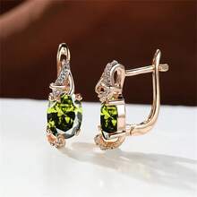 1pair Concise & Elegant Inlaid Stud Earrings - Earrings - View 15