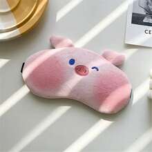 1 件裝可愛浮腫臉可重複使用冰袋眼罩帶遮光功能 - 粉色 - 查看 1