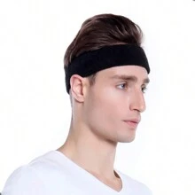 Bandas Deportivas Cabeza Elástica Deportiva Respirable 3 Pcs - Negro - Ver 3