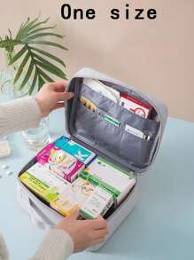 大容量加厚醫藥盒分層家庭急救箱醫藥柜便攜式收納袋醫療袋旅行家用露營戶外遠足狩獵假日急救包 - 彩色 - 查看 1