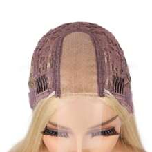 Blonde 613 4x1 Lace Part Middle Part Long Straight  Synthetic Chemical Fiber Wig High Density Suitable For 's Cheap Top Quality Silky Daily Wear On Holidays Christmas Natural Looking Stylish Wigs - Gold - View 10