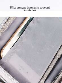 1 stuk Mode Eenvoud Effen kleur Tekst Handdoek Geborduurd Nylon stof Heren En Vrouwen Universeel Digitaal Opslag van tassen Tas Geschikt Voor Dagelijks Geschikt Voor Thuis Opslag Geschikt Voor Reizen Kabelorganizer Opladers Hoesjes Voor Business , Reis , School , Hogeschool , Kantoor