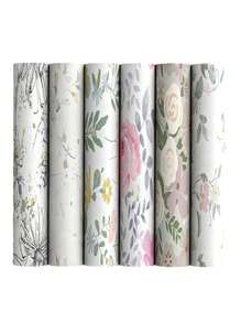 1片防水和防潮自粘壁紙客廳背景貼紙PVC耐磨和防刮牆貼紙 - 淡紫色 - 查看 9