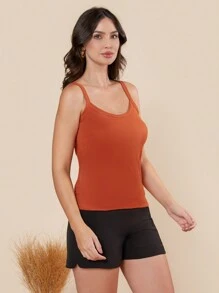 Women Tank Tops & Camis - Brown - View 3