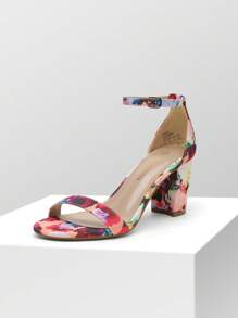 Women Ankle Strap Low Heel Pump Sandals - Open Toe, Chunky Block Heel, Comfortable Pump Shoes With Adjustable Ankle Strap For Casual And Formal Wear, For Party, Wedding, Prom - 彩色 - 查看 4