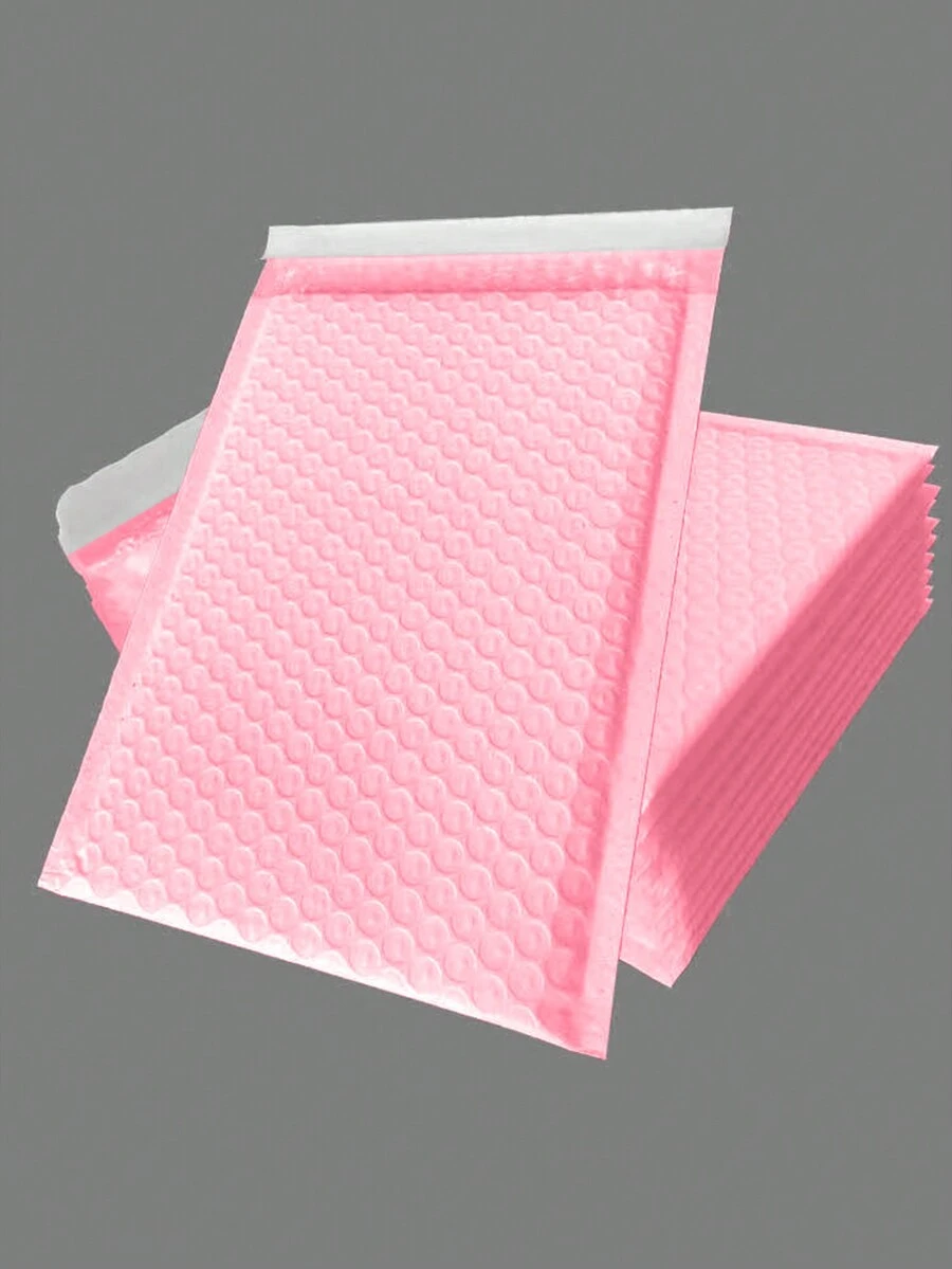 10入組加厚塑料材料氣泡袋,共擠膜衣服包裝氣泡信封袋 - 粉色 - 查看 1