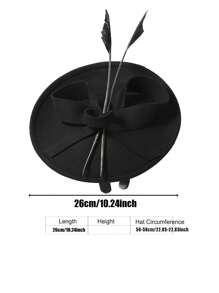 HIMESPORT 酒红色黑色皇家蓝羊毛毡女士礼帽，适合教堂婚礼、新娘正式场合、鸡尾酒会、茶会等，带蝴蝶结和羽毛装饰。 - 彩色 - 查看 4