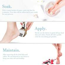 1入組防水修腳器,女性足部護理,可充電的電動足部清潔器、電子足部清潔器、用於龜裂後跟和厚皮膚的足部護理設備,金色足部護理工具 - 金色 - 查看 4