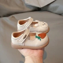 新款春秋款幼兒女童軟底公主鞋/防滑幼童運動鞋 - 米色 - 查看 2