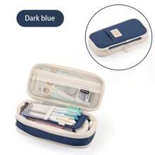 1入組多功能可伸縮筆袋,大容量彩色對比文具學生創意筆盒 - 彩色 - 查看 7