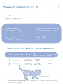1入組可調節尺寸的翼形貓項圈,多色漸變天使翅膀圖案,適用於貓咪外出散步配件 - 彩色 - 查看 7