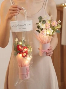 5 bó hoa đỏ móc thủ công hoàn thành Bộ bó hoa đan thủ công Bộ bó hoa móc Hoa hướng dương giả đan Hoa hồng Hoa cúc cho Ngày của Mẹ Sinh nhật Đám cưới Giáng sinh Quà tặng Lễ Tạ ơn và Trang trí nhà cửa, Trang trí mùa thu, Mùa thu - Đỏ - Xem 9