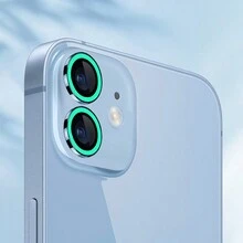 1set Green Glow-In-The-Dark Fashionable Camera Lens Protective Film Compatible With IPhone - Green - View 8