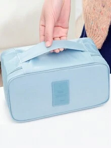 1個便攜式多功能旅行內衣褲收納袋化妝包,適用於商務旅行 - 橘色 - 查看 4