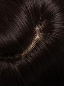 Chic At 20 Inches! Black Synthetic Wig With Wavy Curls, Bangs – Perfect For Everyday Glam - Black - View 5