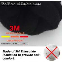 冬季保暖手套，男士冬季手套防滑防风触屏手套冬季滑雪手套女士保暖手套透气防滑骑行手套滑雪骑行跑步驾驶钓鱼 - 黑白 - 查看 5