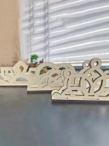 1個木製拼接紙巾盒,適用於旅館餐廳 - A - 查看 4