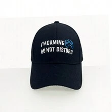 1頂男女皆宜 I'm Gaming 不要打擾棒球帽,適用於派對、約會、旅行、運動等場合。 - 黑色 - 查看 2