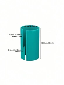 1pc Gift Wrapping Paper Cutter Kraft Paper Craft Knife Roll Slide Line Cutter Scrapbooking Stamping Arts Crafts Sewing - Blue - View 2