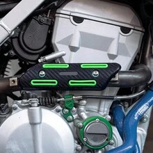 PowerMotor 1入組玫瑰紅色排氣消音器熱護罩保護套,適用於ktm Kawasaki 摩托車,越野摩托車競賽運動 - 淺粉色 - 查看 2