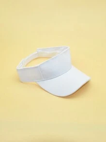 1 Stück Herren Sonnenhut In Fester Farbe, Frühling, Sommer, Outdoor Sport, Freizeit, Sonnenschutz, Modische Grundmütze