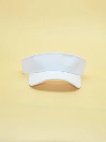 1 Stück Herren Sonnenhut In Fester Farbe, Frühling, Sommer, Outdoor Sport, Freizeit, Sonnenschutz, Modische Grundmütze