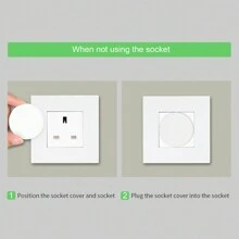 20个英国插头插座盖，儿童婴儿安全电源插座盖，适用于英国插座