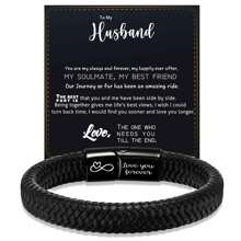 Inspirational Leather Braided Bracelet, Gift From Dad & Mom, Remember You Are Brave, Adjustable, Suitable For Teenage Boys, Christmas Gift For Son - Black - View 13