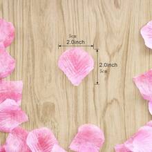 1500片人工絲綢玫瑰花瓣裝飾,適用於浪漫之夜、婚禮、活動、派對裝飾 - 粉色 - 查看 3